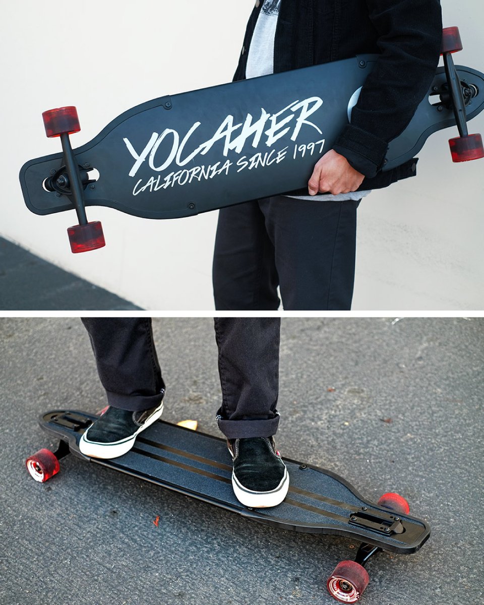 YocaherSk8's tweet image. Matte black aluminum longboard got that sexy, sleek vibe 
..
.
.
.
#yocaher #longbaords #aluminumlongboard #matteblacklongboard #skatelife #longboardingisfun #longboardlife #longboarder #longbaorderstyle #stylegam #skategram #longboardgram #longboardculture