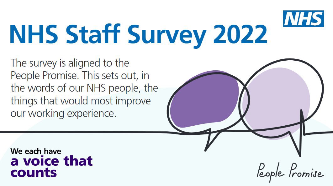 It’s time to #MakeYourVoiceCount in this years #NHSStaffSurvey.