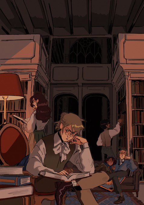 「library multiple boys」 illustration images(Latest)