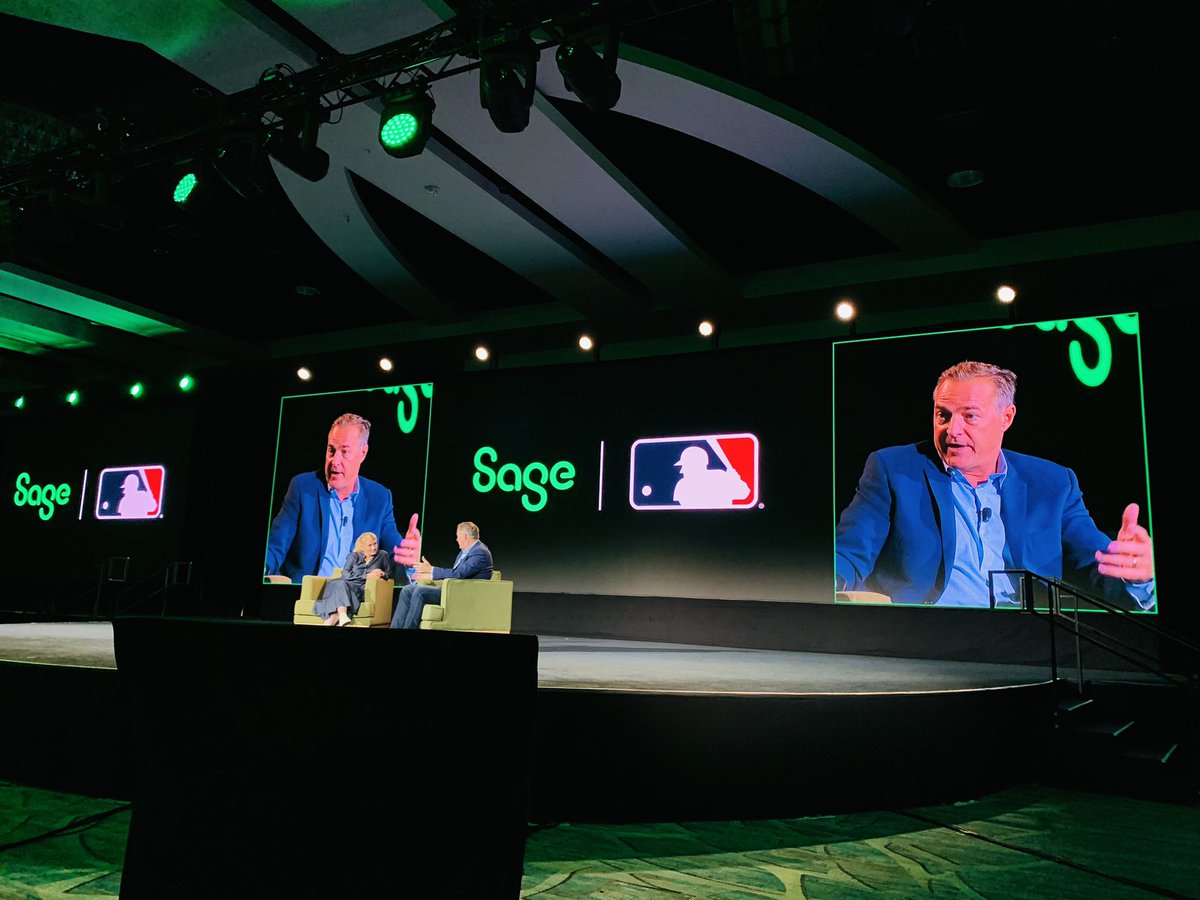 Great start to day 2 at #SageTransform with Cath Keers interviewing the legend that is <a href="/AlLeiter22/">Al Leiter</a> about his amazing baseball career and our exciting new partnership <a href="/sagegroupplc/">Sage</a> <a href="/MLB/">MLB</a> <a href="/SageUSAmerica/">Sage USA</a> <a href="/SageIntacct/">Sage Intacct</a>