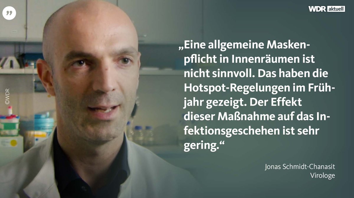 Mit den steigenden Corona-Zahlen kocht auch die Diskussion über eine allgemeine Maskenpflicht wieder hoch. Was spricht dafür und was dagegen? Hier kommen Antworten.
www1.wdr.de/nachrichten/th…
