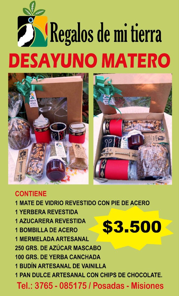 BUEN DÍA. ¿YA PEDISTE TU DESAYUNO O MERIENDA?  EQUIPO MATERO A DOMICILIO! PEDÍLO EN POSADAS CON ANTICIPACIÓN AL WHATSAPP 3764-675727