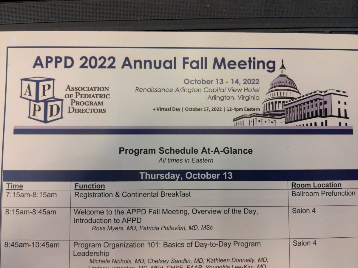 AlanChinMD's tweet photo. Excited to be back at the #appdfallmeeting ! It's been a minute, but can't wait to connect with these educational leaders! @APPDconnect https://t.co/9zzbPtbWZ1