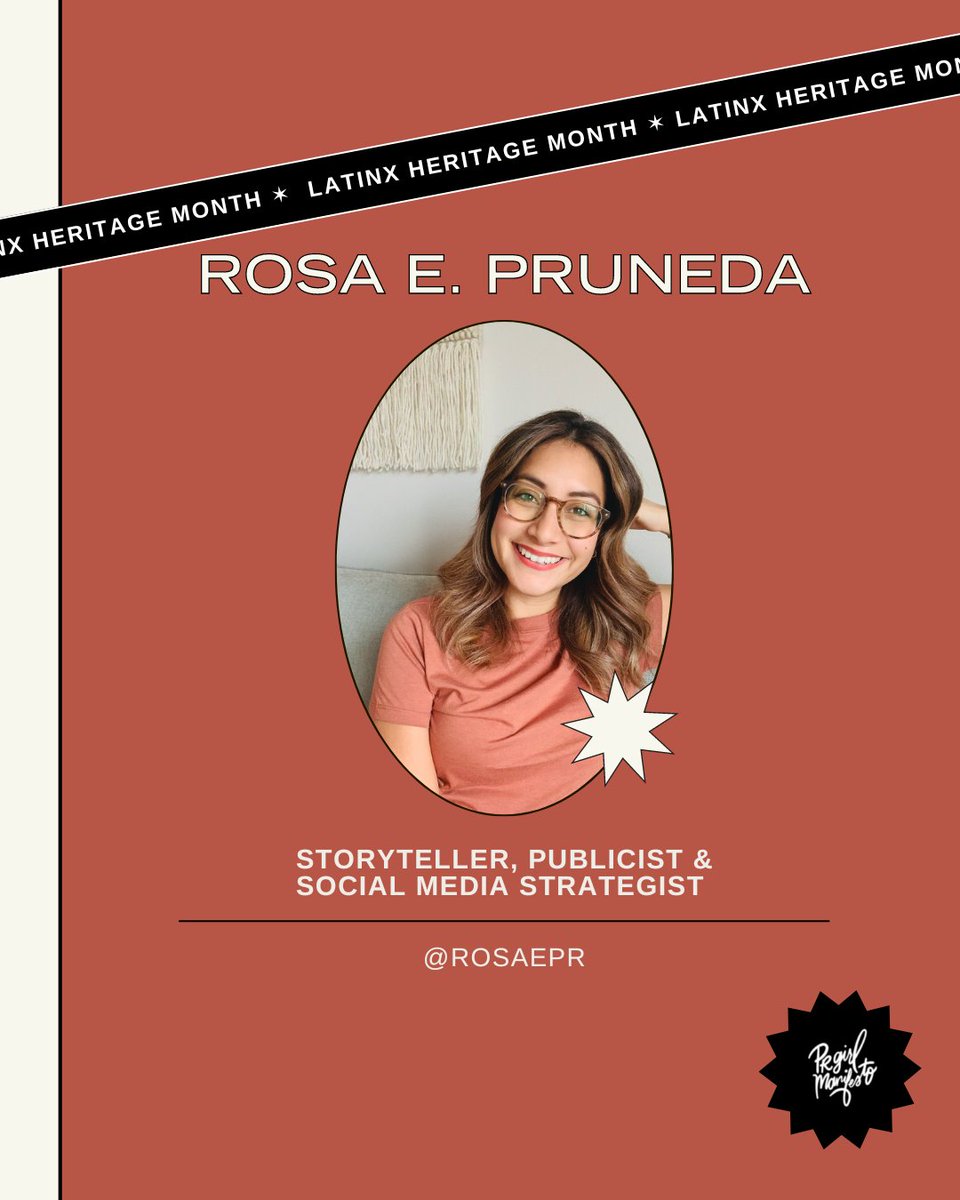 prgirlmanifesto's tweet photo. In honor of Latinx Heritage month, we are highlighting key insights from PR powerhouse @rosaepr_  Here are 5 things she wished she knew from day 1: https://t.co/UYzkg0efEl
