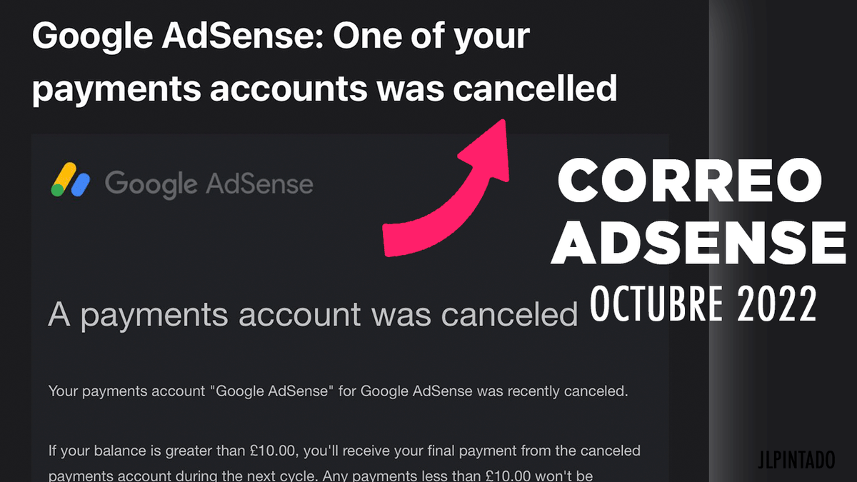 AlertaCreadores's tweet photo. #Creadores no se asusten si te llega un correo de cancelacion de tu cuenta de adsense, esto esta siendo un errror. Todos los detalles en el siguiente vídeo. ➡ https://t.co/PMkkdQC8WV
#adsense #correoadsense #erroradsense #erroryoutube https://t.co/1DUCJhdmZ5