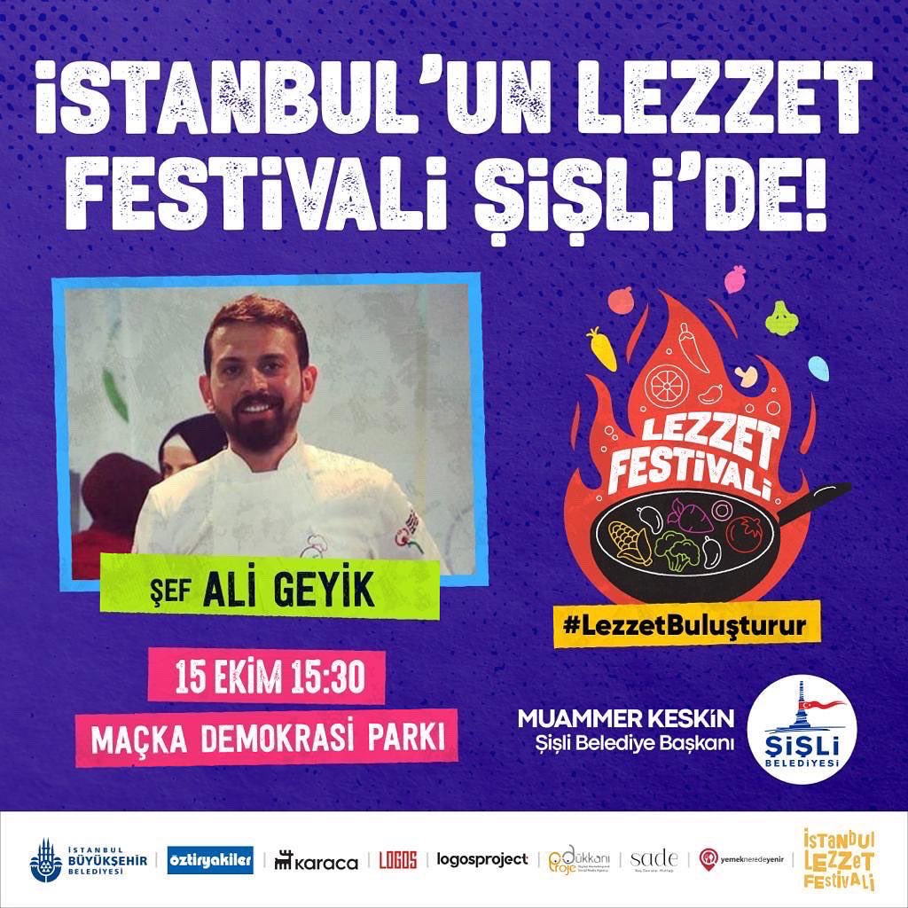 muammerkeskin75's tweet photo. İstanbul’un Lezzet Festivali’ne geri sayım devam ediyor!

Dünyaca ünlü şeflerle unutulmaz bir gastronomi deneyimi yaşamaya hazır mısınız?
@geyikali, @yunusemreakkor, @aylin_yaziciogl ve daha pek çok ünlü şefle birlikte İstanbul Lezzet Festivali’nde görüşmek üzere! https://t.co/wX5Ox0S7Nv