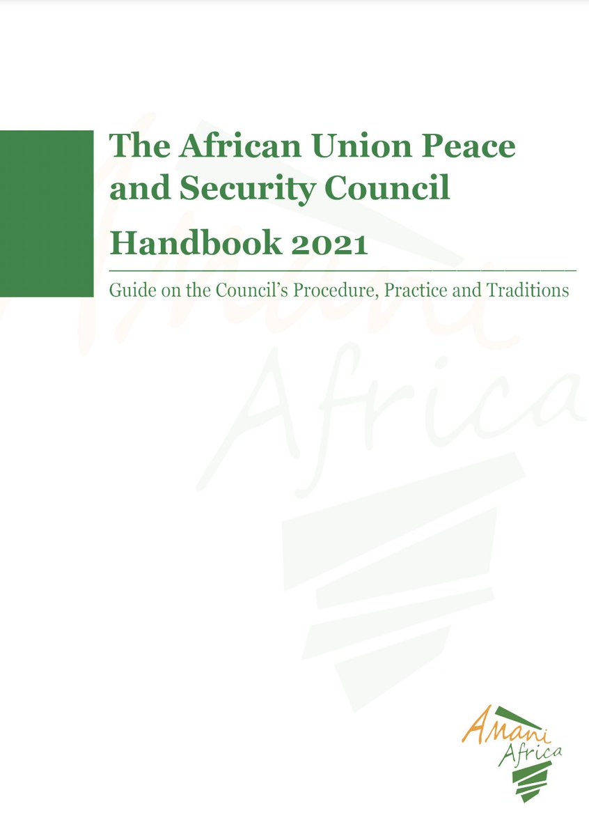 AU_ECOSOCC's tweet photo. Resource and reference material for CSOs working on #peace and #security: 

📖@africa_amani's 'The African Union Peace and Security Council Handbook: Guide on the Council’s Procedure, Practice and Traditions.'

🔗 https://t.co/xP6yl4gLwH https://t.co/rvJ4RwZzic