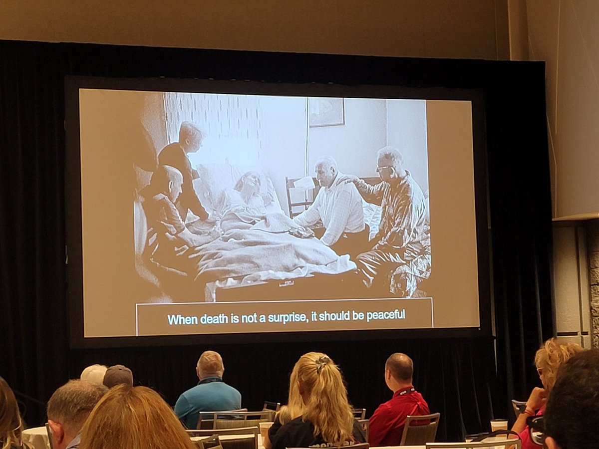 DrDougKupas's tweet photo. Just attended a spectacular presentation at #EMSWorld2022 by @DrLindaDykes on Frailty and end-of-life care by EMS. "Death should be peaceful when it is not a surprise." https://t.co/1rTn4BELSC