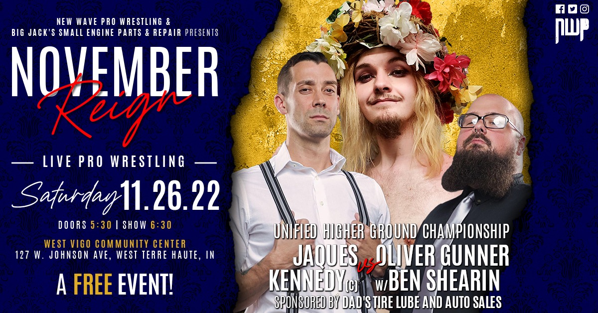 NewWave_Pro's tweet photo. Good Morning #NewWaveNation
Last night we announced that the #NWPHigherGround Championship will be on the line when @OliverGunnerPro challenges @PSI_Kennedy!
can we get 15 #RT
BTW. this show is FREE! #RT #NWP #NWPNovemberReign #NEWWAVE https://t.co/OipEgiPzHI
