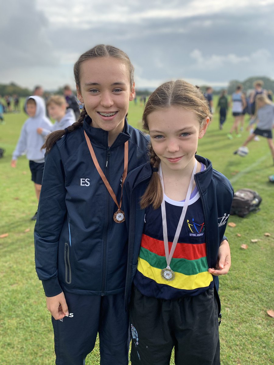 Suffolk schools cross country. Good morning out. 2nd for Erin and 3rd for Ella in their races. Through to the next round. 🏃‍♀️😃💕