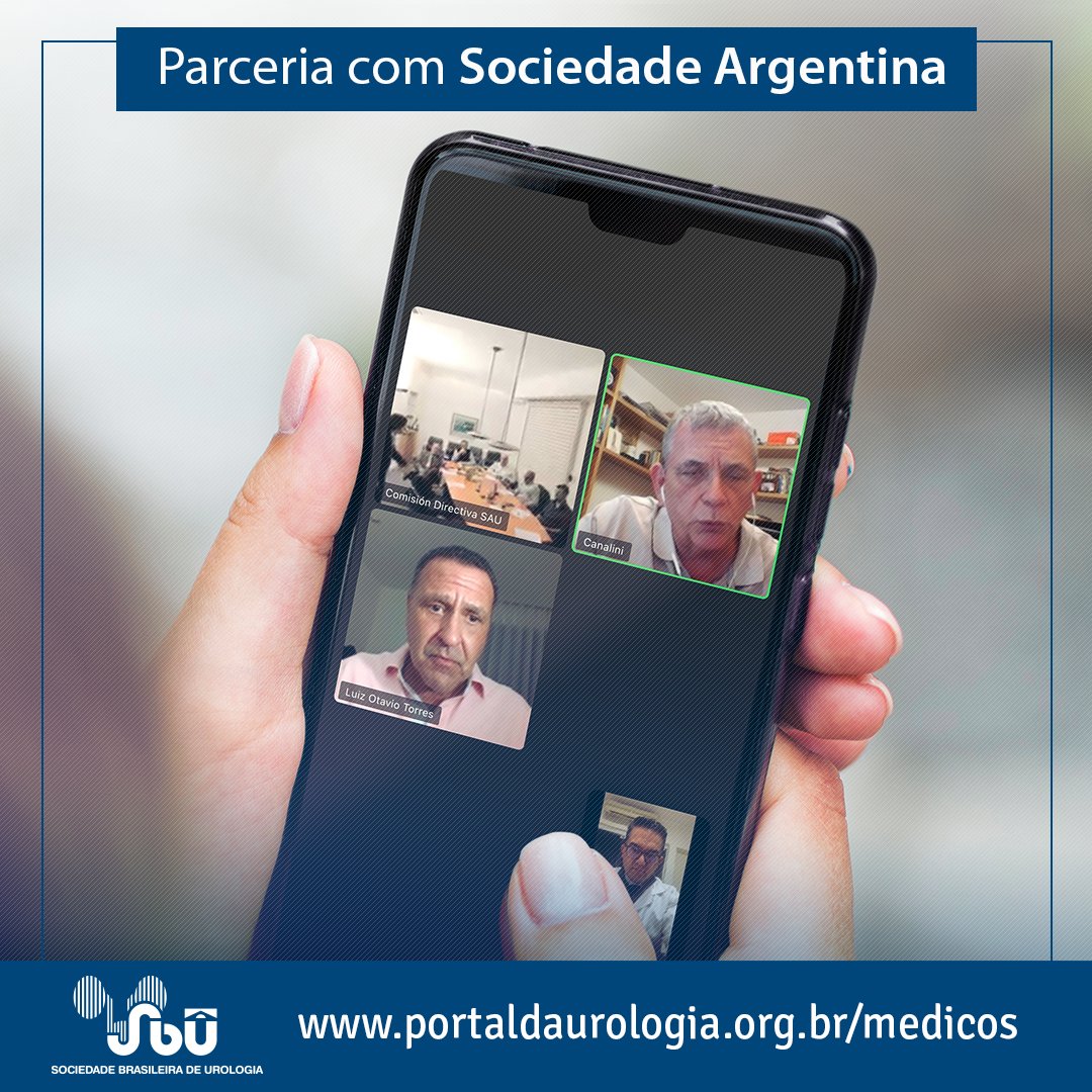 🚀 SBU não para! 👉 Os Drs. Alfredo Canalini, Roni Fernandes e Luiz Otávio Torres participaram de uma reunião com a Sociedade Argentina de Urologia. para renovar a parceria para estágios de urologistas argentinos em serviços credenciados pela SBU. #sbu #sbunaopara #parceria