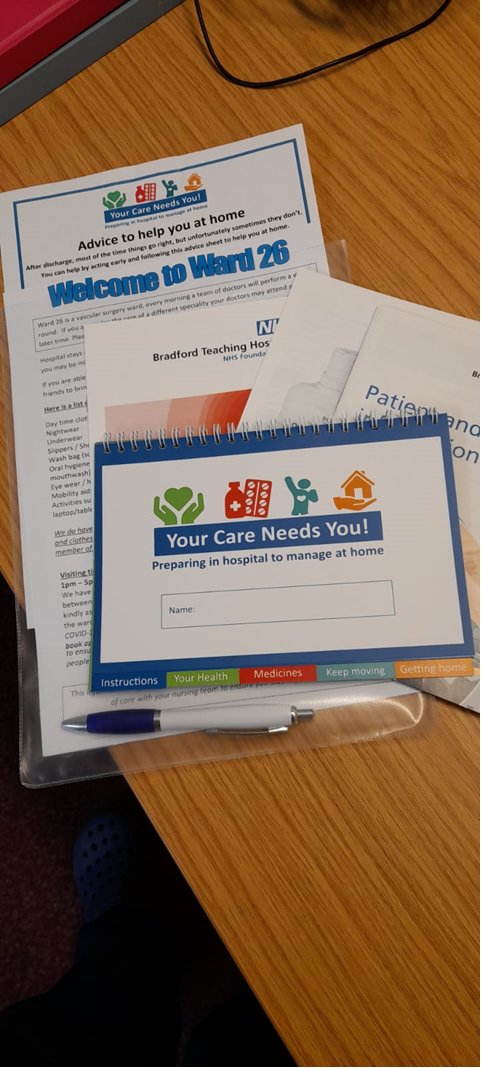 Great to see the team on ward 26 at <a href="/BTHFT/">Bradford Teaching Hospitals NHS FT</a> embracing the #YourCareNeedsYou intervention #MoreThanMFFD #PreparingInHospitalForHome
