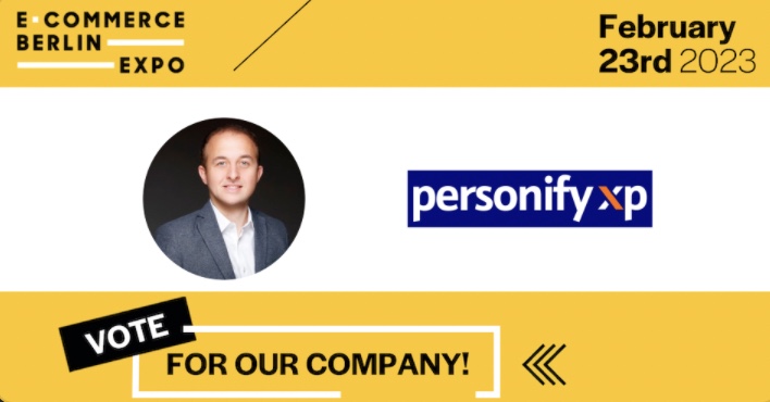 personifyXP's tweet photo. We’re excited to be in the running for the public voting stage of the Call for Papers contest at the Ecommerce Berlin Expo that has just started! 

Check out our presentation proposal here 👇 

https://t.co/cckSM9J5xb

We appreciate all of your votes! https://t.co/9baV5BlfBn
