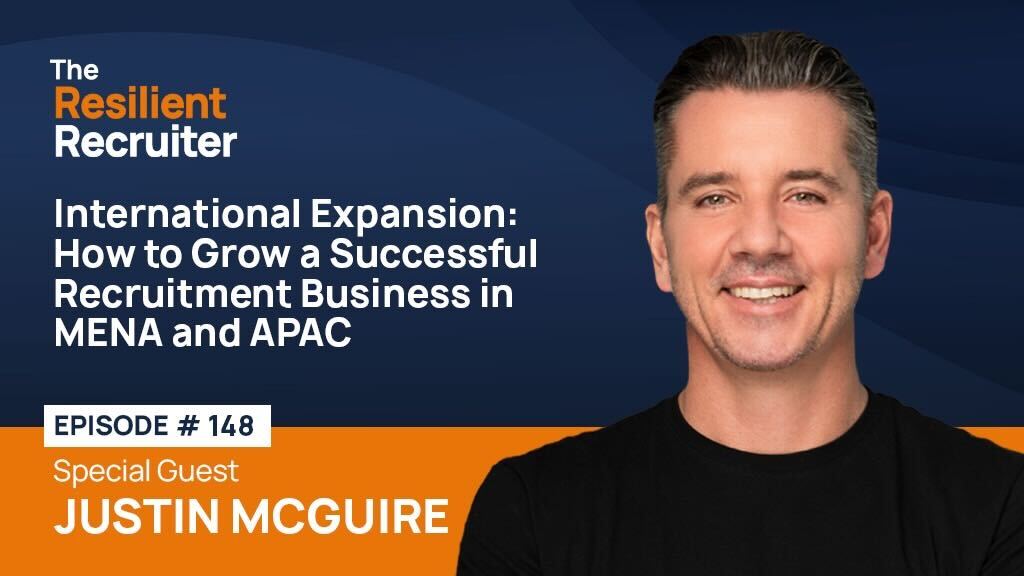 This is Justin’s second time on the show and I am excited to have him again. In addition to providing fantastic insight into doing business in the MENA and APAC regions, Justin shares his experience growing his team from 12 to 30 people. #recruitment 

recruitmentcoach.com/international-…