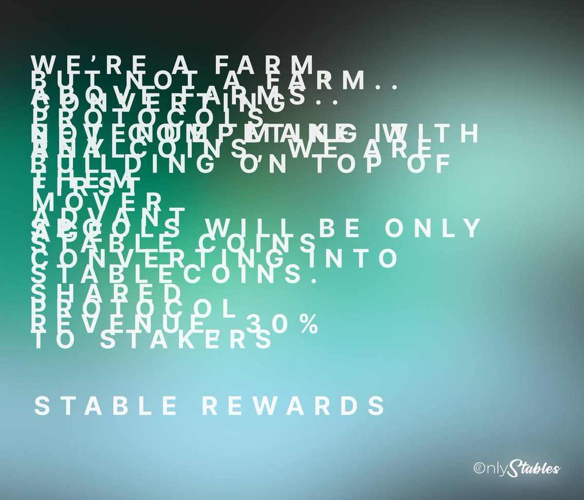 JNtoInfinite_'s tweet photo. It's fantastic to have a high APY, but what about the reward's value? Because of the current market conditions, we cannot guarantee that we will receive what we desire. Thank goodness @StablesOnly is available to offer and provide us with #StableRewards 

#OnlyStables $OS https://t.co/eOtuC3JV7Y