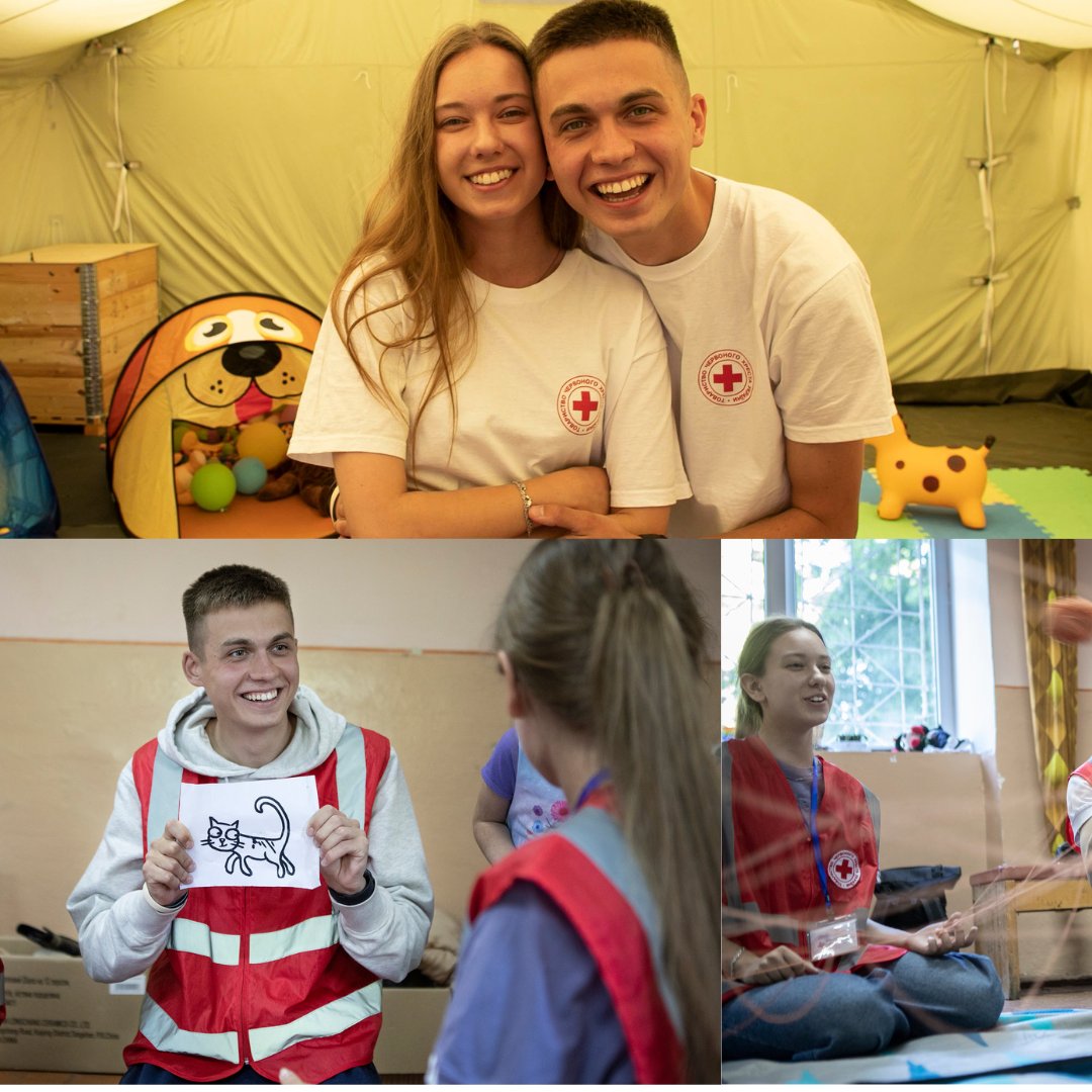 Muistatko Darian ja Ostapin? Nuoret aloittivat Ukrainan Punaisen Ristin vapaaehtoisina, ja rakastuivat ❤️ Nyt he antavat henkistä tukea maansisäisille pakolaislapsille terveysasemalla Užhorodissa. Terveysasema on SPR:n lähettämä, ja sitä ylläpitää #Ukraina'n Punainen Risti.