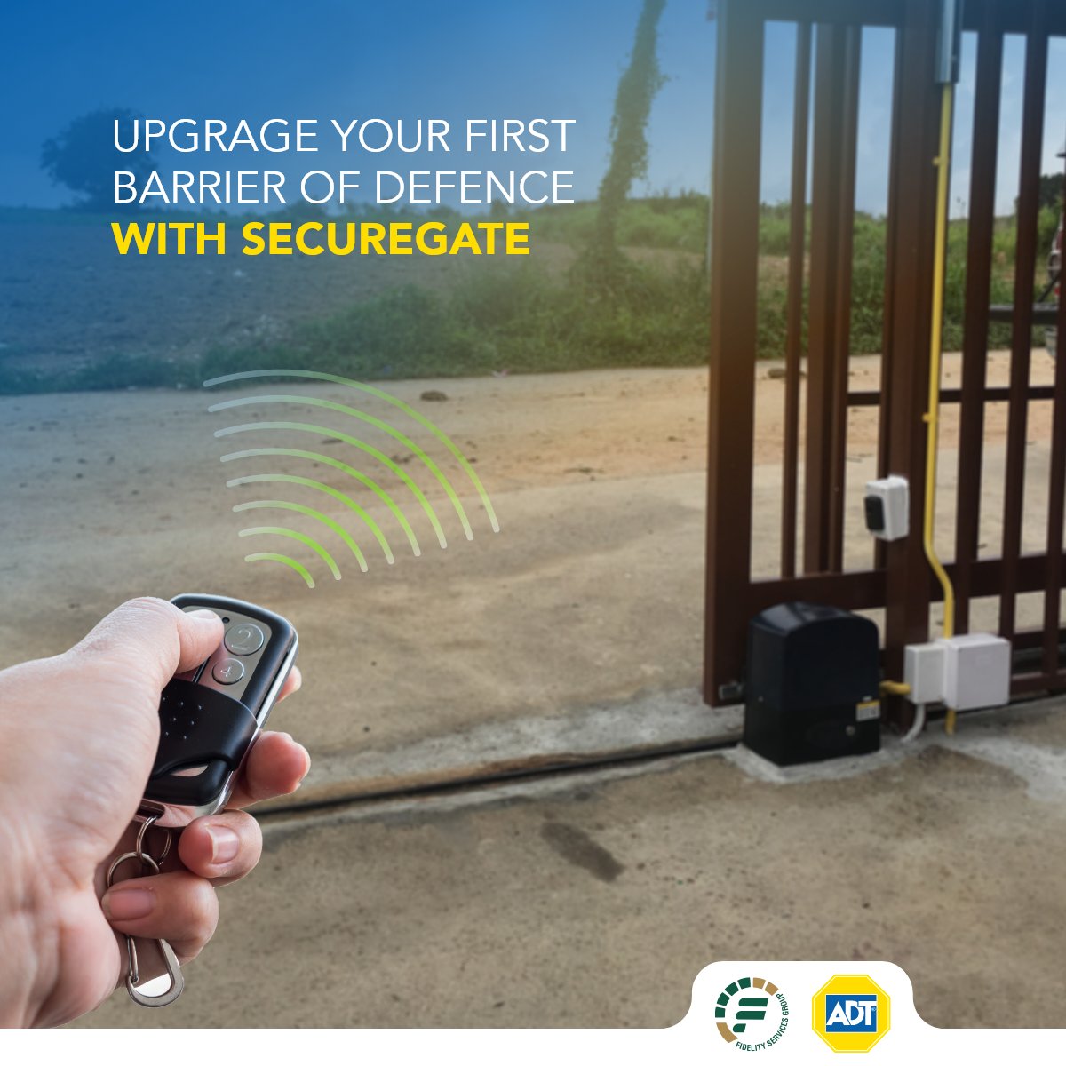 Fidelity_Secure's tweet photo. The SecureGate system integrates into any existing electrical gate or door opening system, adding another dimension of safety to your home or office. 
#FidelityADT #SecureGate #Smartaccess #Hightech https://t.co/16Odm015GQ