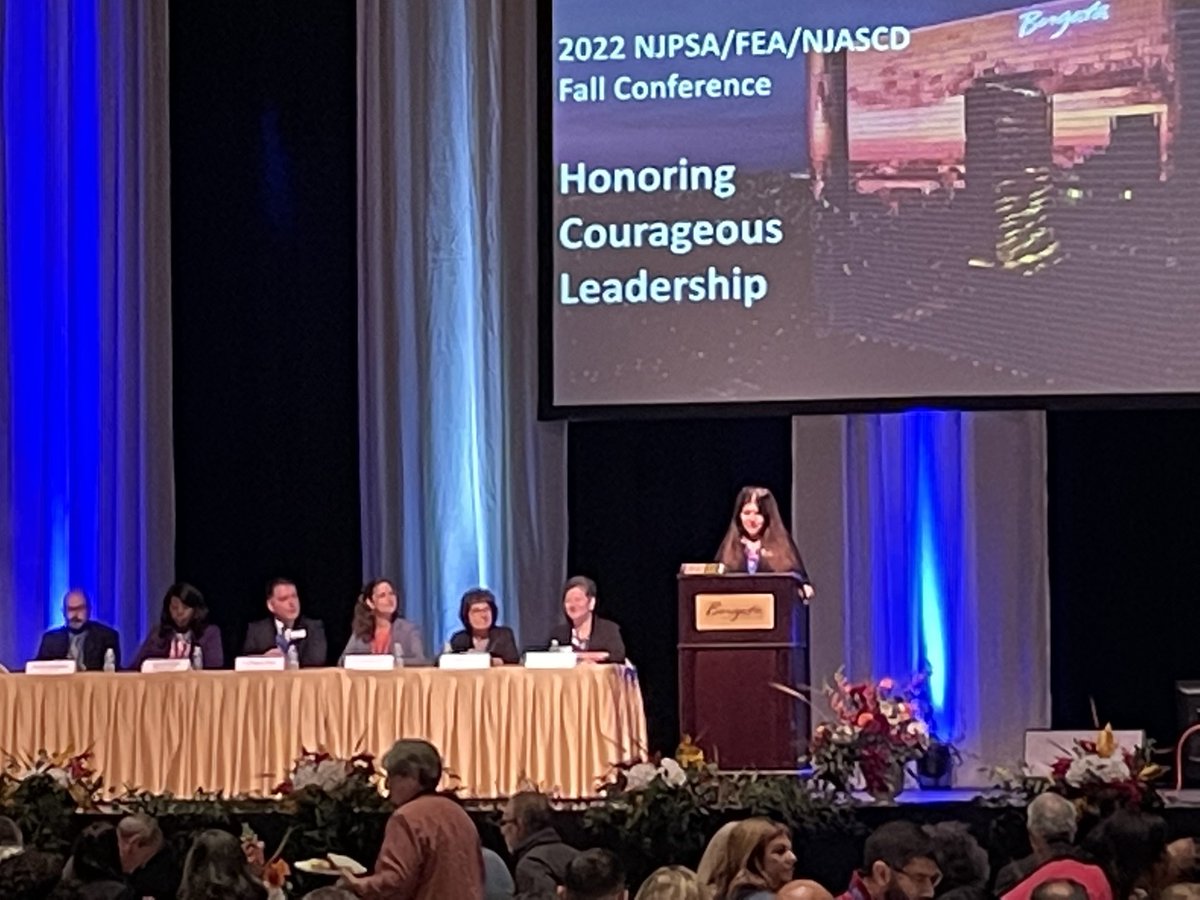 Dr. Arlene Rogo, president of NJPSA, kicking off the Fall Conference.  Gonna be a great two days! #njpsaconf2022