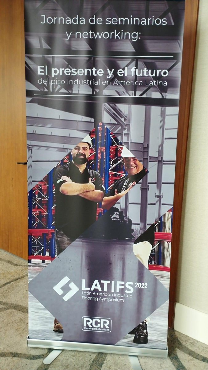 Está a punto de arrancar el symposium #LATIFS22 en Panamá 🇵🇦 
Compartiendo conocimiento y experiencias en pisos industriales | <a href="/RCRIF/">RCR Ind. Flooring</a> 

rcrif.com