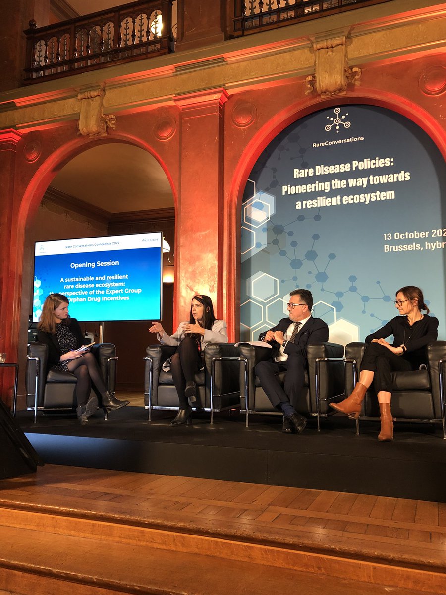 EUCOPE's tweet photo. “We can not afford to go below our initial ambitions.” EUCOPE’s Vittoria Carraro discusses the need a predictable and attractive regulatory framework to drive innovation and better patient access for #rarediseases. #RareConversations @AlexionPharma @LucyintheskyLu https://t.co/6UVRLsgc8J