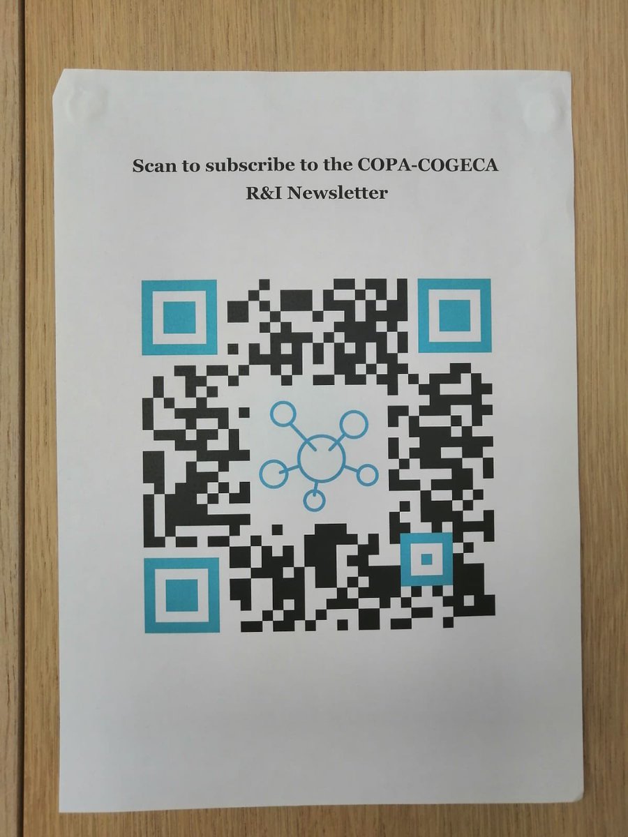 COPA-COGECA (@copacogeca) on Twitter photo Do not forget to scan the QR code to subscribe to our <a href="/COPACOGECA/">COPA-COGECA</a> #Research and #Innovation #Newsletter 👨💻🧪🔬🥼👩🔬 You may find it next to the Headsets table and some delicious free apples 🍏🍎#FarmersCongress22 Do not forget to scan the QR code to subscribe to our <a href="/COPACOGECA/">COPA-COGECA</a> #Research and #Innovation #Newsletter 👨💻🧪🔬🥼👩🔬 You may find it next to the Headsets table and some delicious free apples 🍏🍎#FarmersCongress22