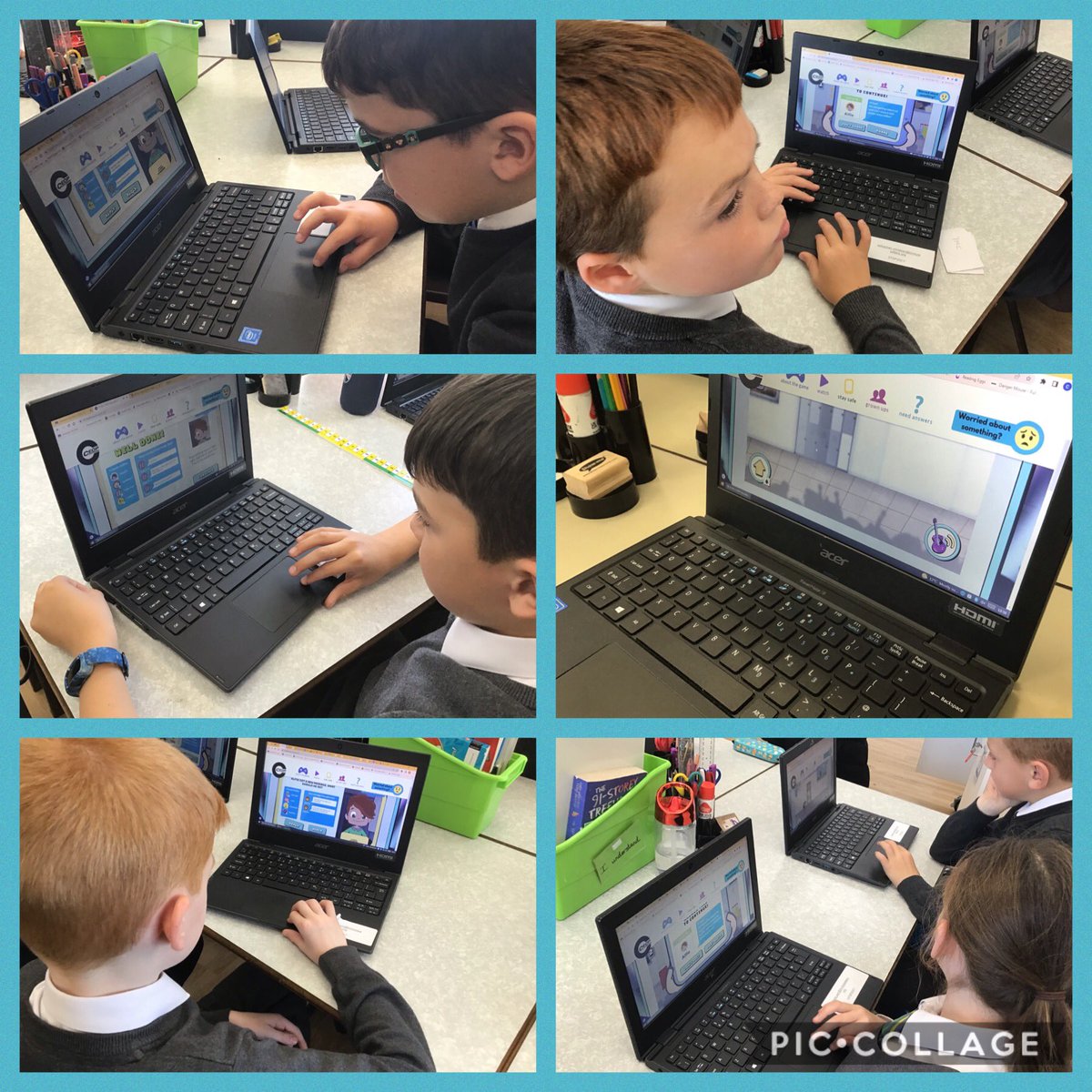 Year4TSP's tweet photo. We loved using the #ThinkuKnow Band Runner game to put our knowledge about online safety to the test, by helping the characters make safe choices regarding online safety scenarios 👩‍💻🧑‍💻#TSPComputing #OnlineSafety https://t.co/0ZnsTF8rcM
