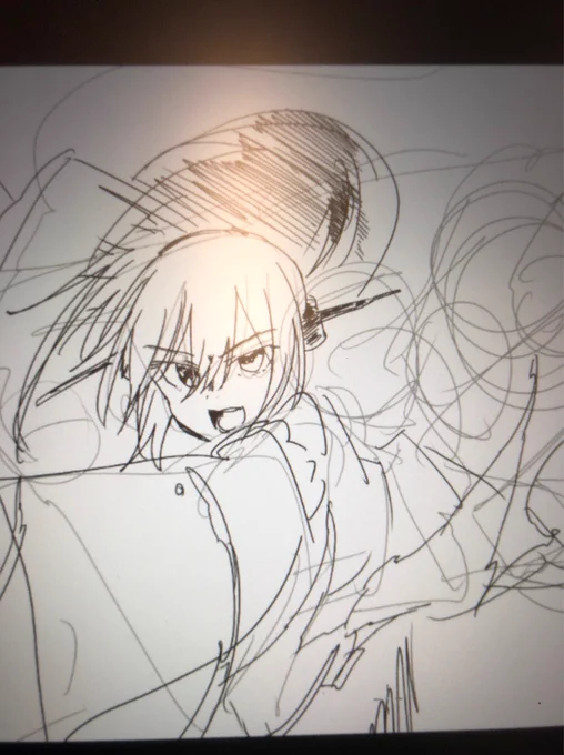 転換中なのでながとさんガサガサーって描いてた 