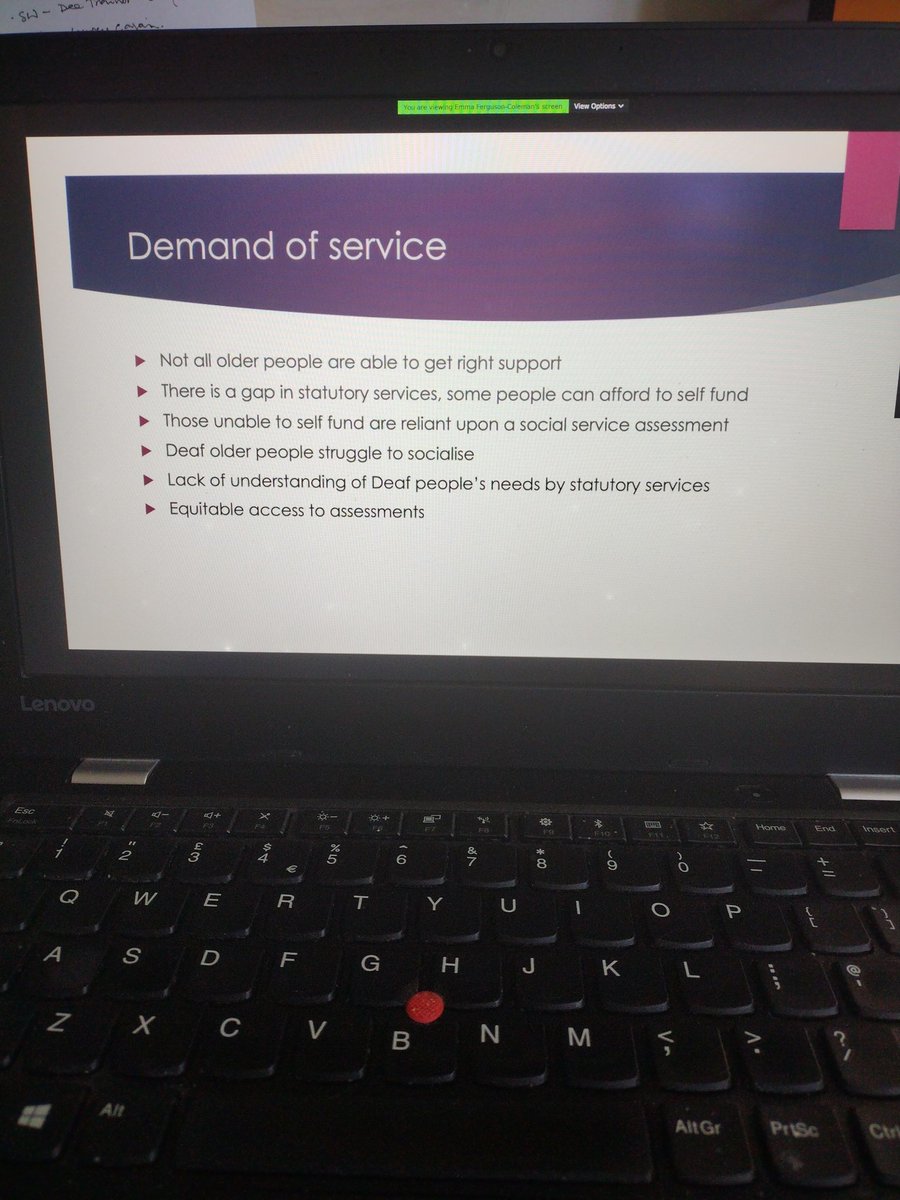 BSMHD with SORD webinar. - Older Deaf People - are we leaving them behind?
Jason Vasey presenting about his services in Yorkshire.