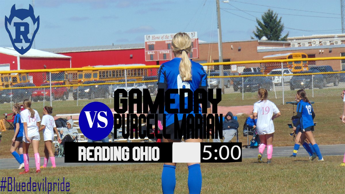 ⚽️Game day⚽️Game 16
🆚 <a href="/PMCavsGSOC/">Purcell Marian Girl's Soccer</a> 
⏰ 5:00
📍 Reading Ohio (Veterans Memorial Stadium)
📊 readingschools.org/apps/pages/tic…
Pink Shirt, Black Shorts, Blue Socks!

We will provide updates if there is a change.

#BlueDevilPride