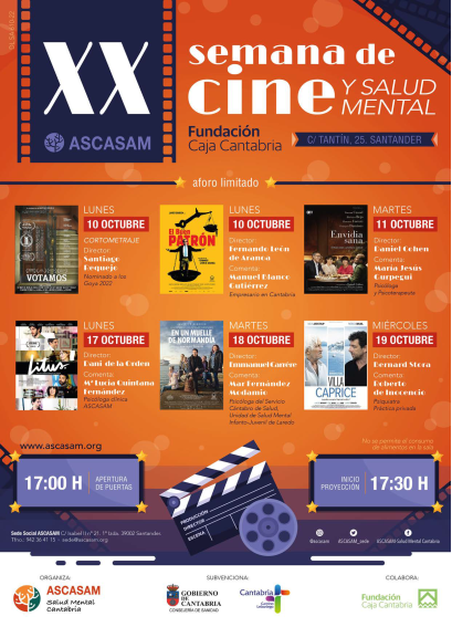asociacionamica's tweet photo. Este mes estamos disfrutando de la XX Semana de cine y #saludmental, organizada por @ASCASAM_Sede . Además de la proyección de las películas, expertos en la materia comentarán y debatirán con los asistentes. Próximas fechas: 17, 18 y 19 de octubre.

#Amica #Personas #Capacidades https://t.co/oWaYXC7FhW