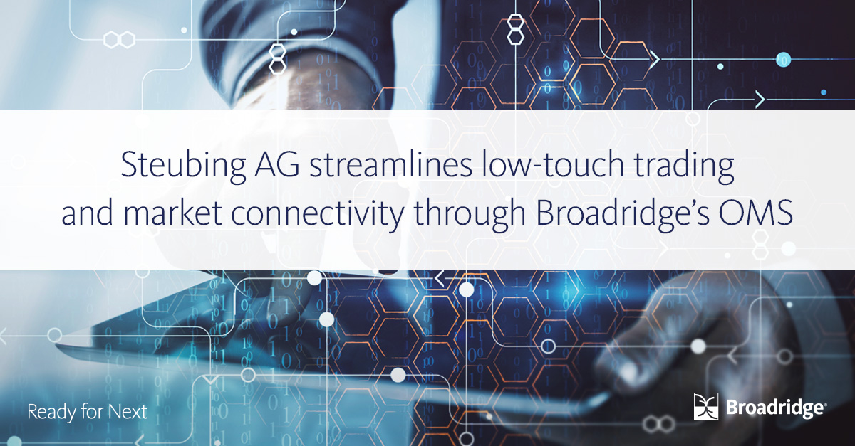Steubing AG saw a significant growth in revenue since it started using @Broadridge Trading and Connectivity Solutions to streamline low-touch trading and market connectivity. Learn how they increased workflow efficiencies across the trade lifecycle: broadridge.com/case-study/cap…
