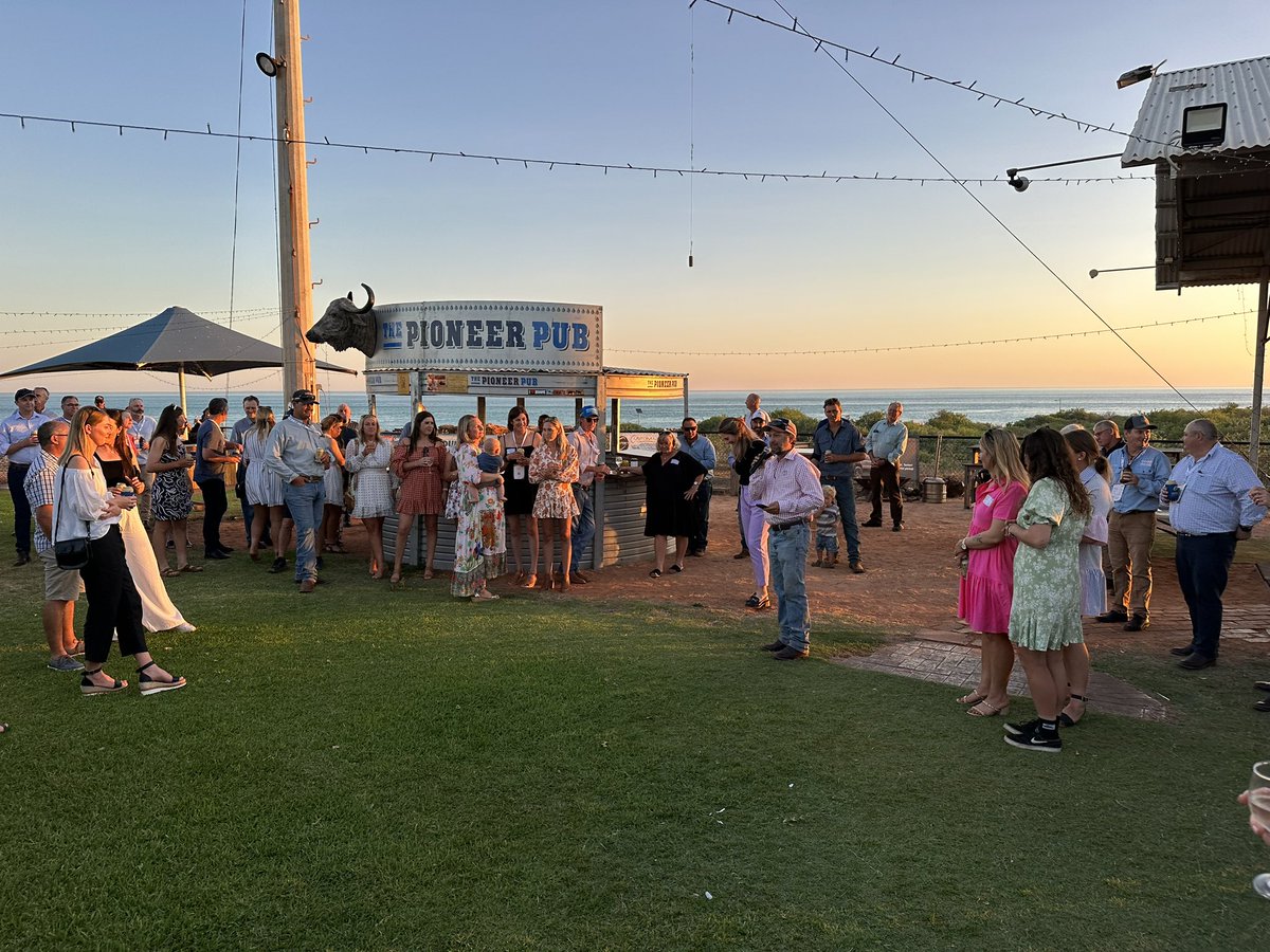 #KPCA2022 launch drinks <a href="/KPCAssoc/">KP Cattlemen's Assoc</a> Chair, Anthony Wilkes
Sponsors
<a href="/WatertorqueG/">Watertorque Group</a> and @northernhub_au Broome Node Managers Grey Mackay and Mel McDonald from Land Alliance, and CEO <a href="/jedmatz/">Jed Matz</a> &amp; Knowledge Broker David Gallacher