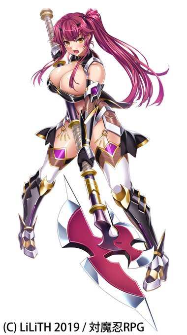 【荒野の鬼ギャル】フランシス では金属表現にもこだわっているのですが、実はいうと対魔忍RPGのサトルの担当キャラにおいて金(金属)のパレットに関してテーマ性を持って調整をしております。例えば金の純度や劣化具合は念頭にあります #対魔忍RPG 