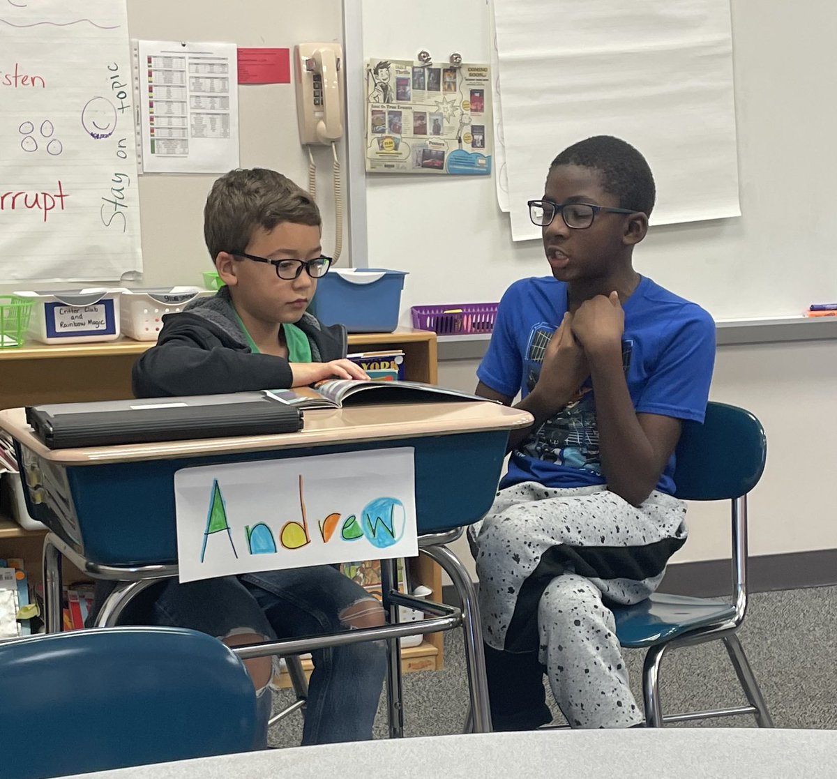 Loved seeing Close Reading partners in 2nd grade!