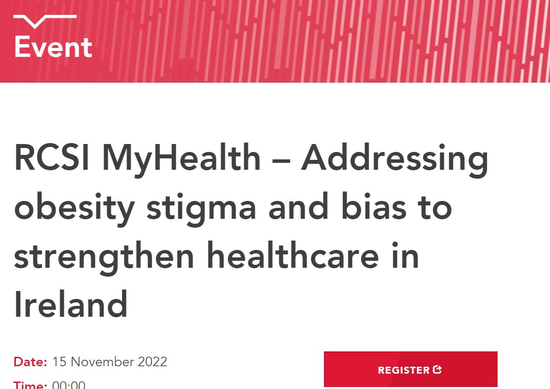 A busy day for us at ICPO in addressing stigma! November 15th. Our @DeeKMurphy will be joining Dr Elaine Byrne and Dr. Grace O'Malley to discuss obesity Stigma. Register here: rcsi.com/dublin/news-an…