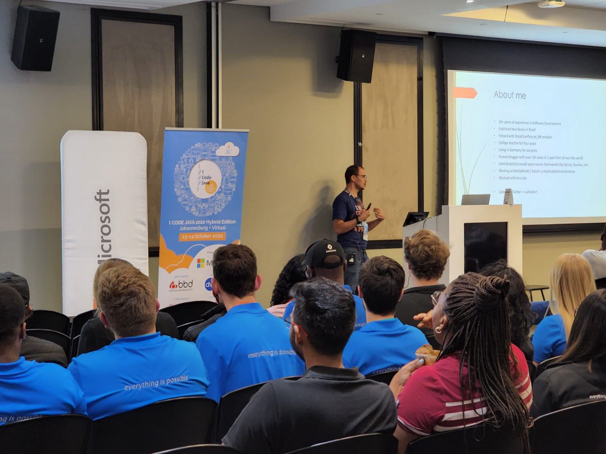 JavaAfrica's tweet photo. Thank you so much to our speakers for today. We learnt a lot and we are excited to hear more tomorrow. #ICJ
#JavaOnAzure #DevYouTube #software #tech #developer #Kubernetes #kotlin #Java #AzureCosmosDB #MicrosoftAzure #software #tech #dev #Kubernetes #kotlin #TechNews #blockchain https://t.co/7UUCTGyRfo