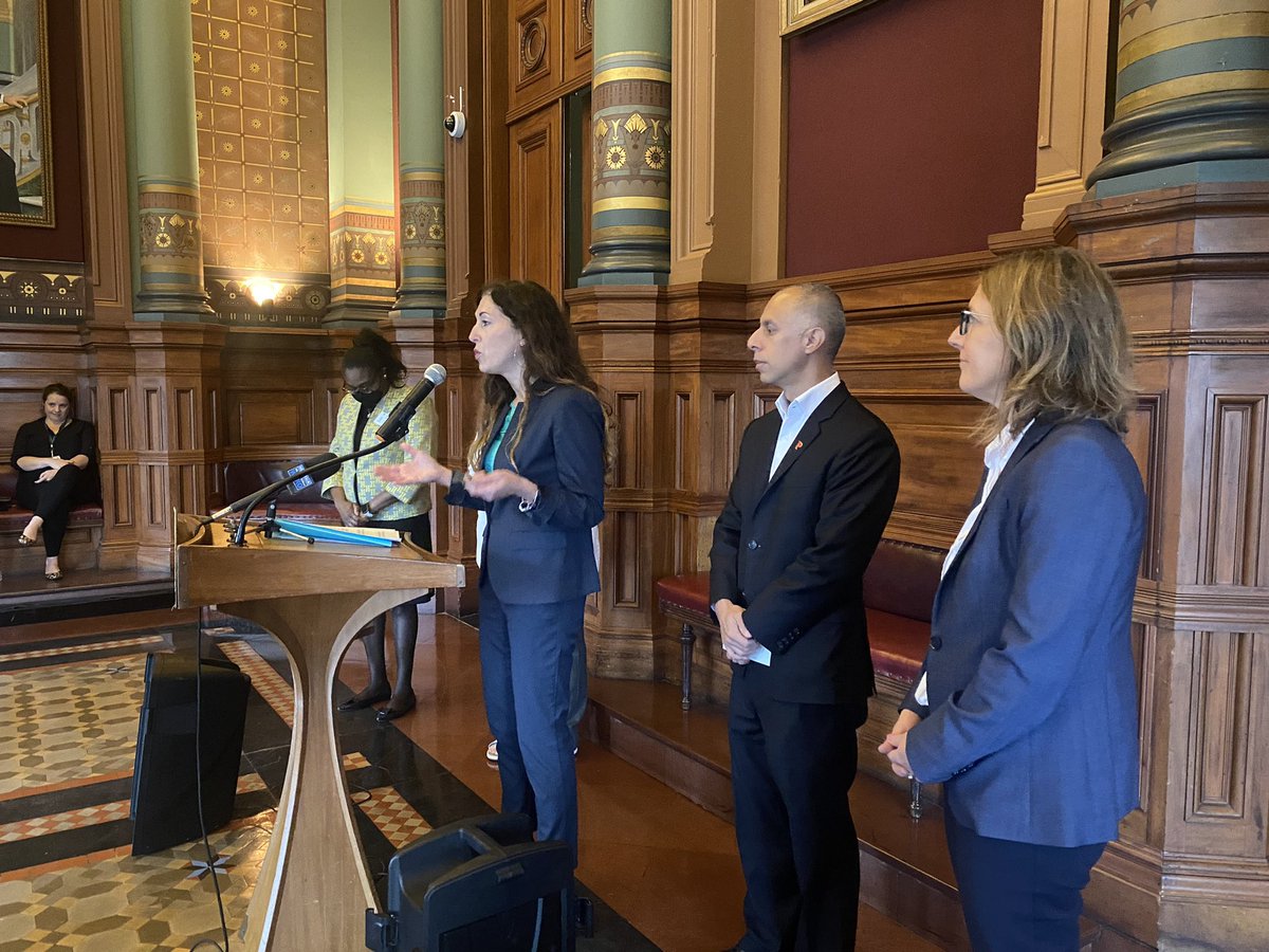 AlexaGagosz's tweet photo. PVD Redevelopment Agency director Bonnie Nickerson is announcing the creation of the city’s Neighborhood Land Bank, a new program funded by the Providence Housing Trust that will acquire, hold, and transfer underused vacant land throughout the city to build affordable housing. https://t.co/68lmxxZEjs