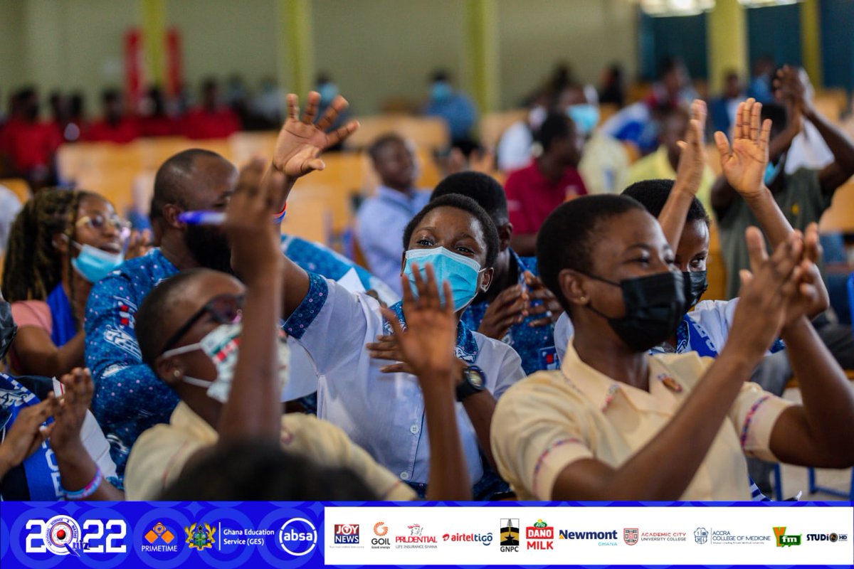 NSMQGhana's tweet photo. KNUST SHS AUDI:

Problem of the Day: 

Krobo Girls’ SHS: 10/10 
Bueman SHS: 3/10
St. Mary’s Girls’ SHS: 1/10

KROBO is our NSMQ Star🤩 @prulifegh.

#NSMQ2022 #NSMQPrelims #Primetime https://t.co/cncQlqdOHU