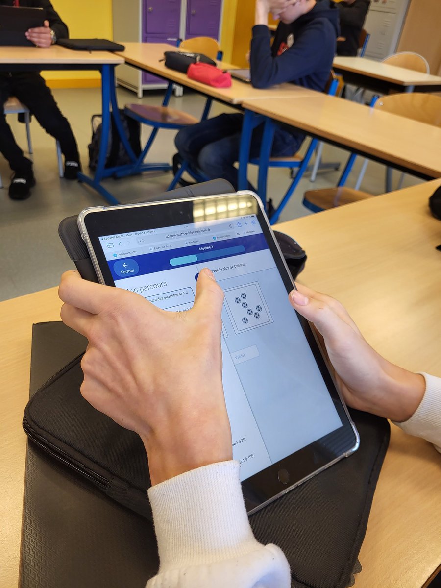delestienne76's tweet photo. Chacun ses maths dans le dispositif #ULIS @ulislecampigny grâce aux #Tablettes76 @DraneNormandie @dsden76 @ac_normandie @AdaptivM #Mathia https://t.co/ThtKfsWqE4