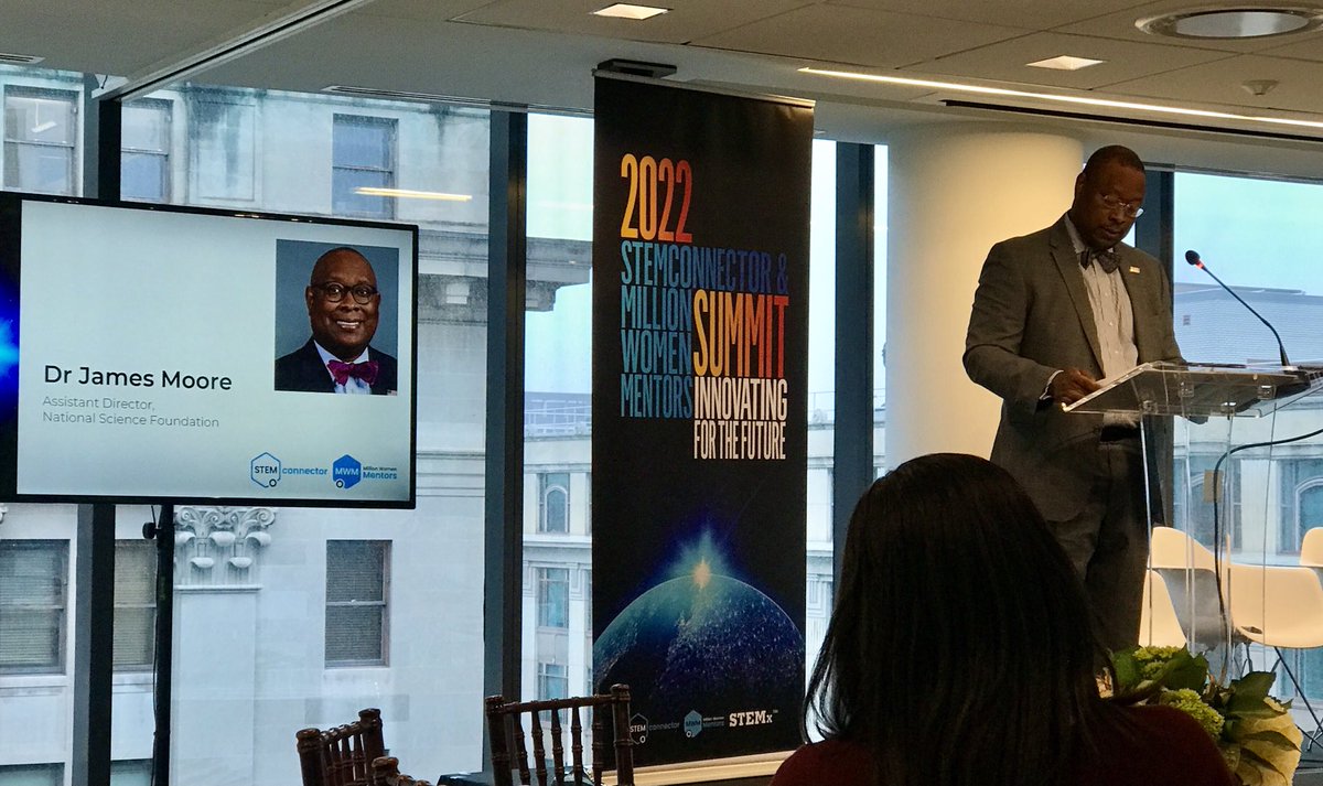 Assistant Director, NSF, Dr. James Moore, speaking to the need of reaching the untapped millions in STEM #innovatingforthefuture