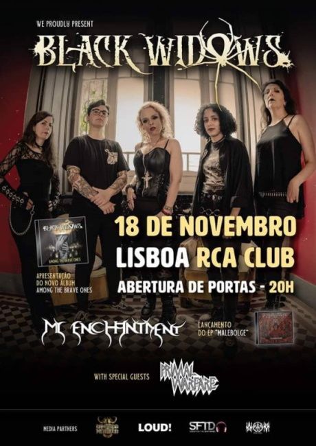 WOMetalradio's tweet image. Black Widows - Concertos de Apresentação Álbum "Among The Brave Ones"

 #BlackWidows #Dallian #Malignea #Metalpoint #MyEnchantment #PrimalWarfare #RCAClub

worldofmetalmag.com/black-widows-c…
