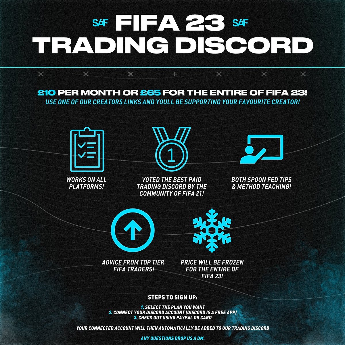 MattFUTTrading's tweet photo. 🗒️ TOTY Pack Project &amp; Links🗒️

🚨 Here's my #TOTYPackProject Template for #FIFA23!

To use:
1⃣ - Go here: https://t.co/pUskJAzap3
2⃣ - Click File > Make a copy

📹 Twitch Stream Schedule below
🔗:https://t.co/whQJJLoozb

🪙 SAF Trading Discord
🔗: https://t.co/ggNEfrihXg https://t.co/HsG07wa6jZ