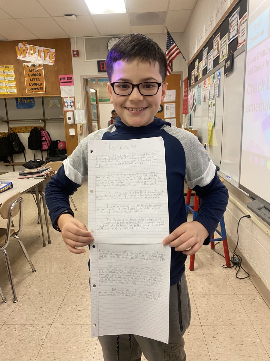 6thGradeSquad's tweet image. Talk about going above and beyond.. This 2 paragraph vocabulary writing assignment turned into a two page story! Great job Joey 🤩 #shiningstaroftheday #sixthgradesquad #elaclass #futurewriter