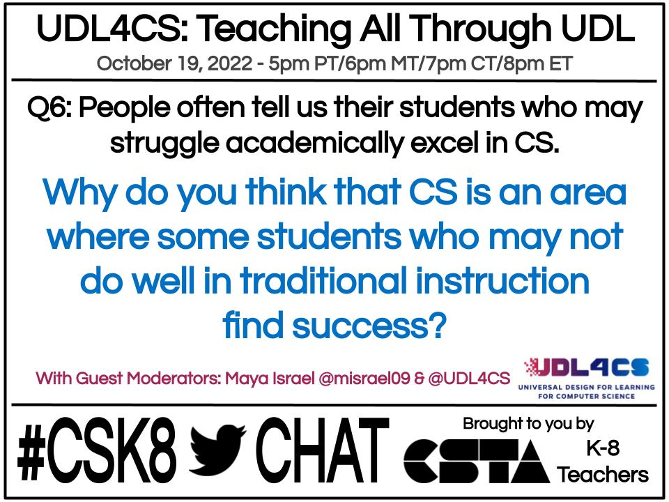 UDL4CS tweet media