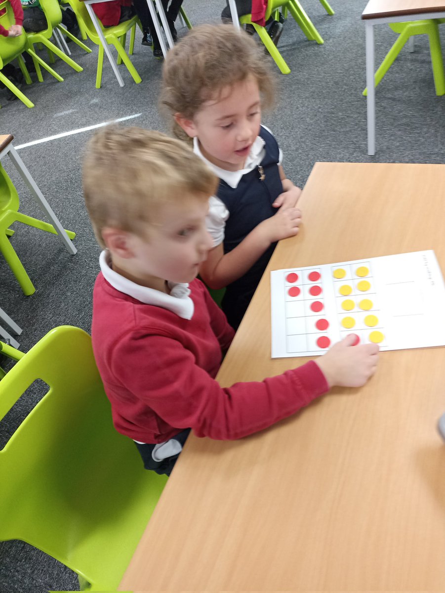 AnParkInfants's tweet photo. In maths today we have been using 10 frames. The quality of partner talk was a joy!
#apiyear2 #collaboration #maths https://t.co/7CG0agAVPe