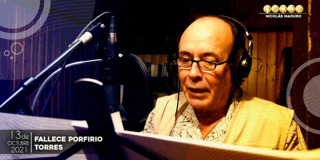 Hace un año cambió de paisaje un venezolano extraordinario, un gigante de la radiodifusión en nuestro país, el maestro Porfirio Torres, la inolvidable voz de “Nuestro Insólito Universo".