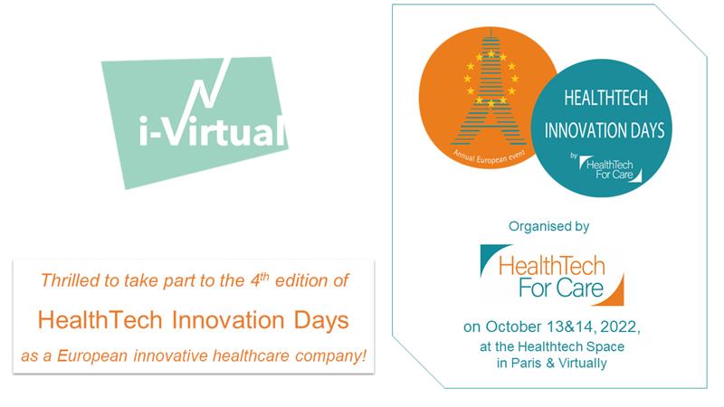 iVirtual_Caducy's tweet photo. [#HTID4]
We look forward to meeting #innovative companies and the #European healthcare ecosystem at the 4th edition of #HealthTechInnovationDays in #Paris!

➡️ Contact directly our CEO Gaël Constancin, (https://t.co/SzU9ott4aY) present on site and meet him! https://t.co/wgE43WpahZ