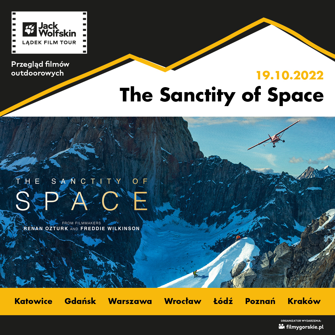Już 19 października w 7 miastach w Polsce kolejna odsłona cyklu pokazów filmów górskich Jack Wolfskin Lądek Film Tour (@jackwolfskin & @festiwalgorski ) Są jeszcze wolne miejsca na film: The Sanctity of Space BILETY ➡️ sklep.jack-wolfskin.pl/jwlft-2022