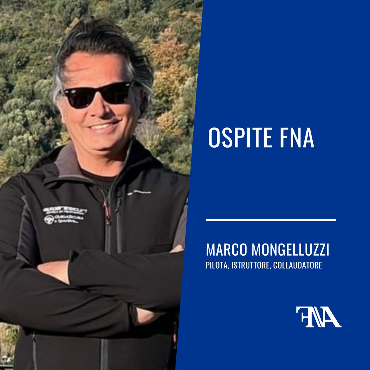 Oggi vi presentiamo Marco Mongelluzzi, pilota, istruttore e collaudatore. 
Sarà ospite ad FNA - Forum Nazionale Autoscuole

Scopri tutti gli altri speaker sul sito forumnazionaleautoscuole.com e riserva subito il tuo posto.
#scuolaguida #forumnazionaleautoscuole #fna22