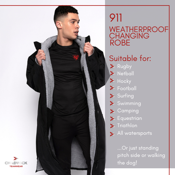 CHADWICKTEXTILE's tweet image. One of the most exciting additions to our range is the Weatherproof Changing Robe, the must-have accessory for those looking for something to wear whilst drying off, getting warm, keeping dry as well as changing.  #ChangingRobe #ChadwickTeamwear